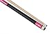 Iszy Billiards 2 Piece Hardwood Maple Pool Cue Billiard Stick with Steel Joint, Pink, 21 oz/58"