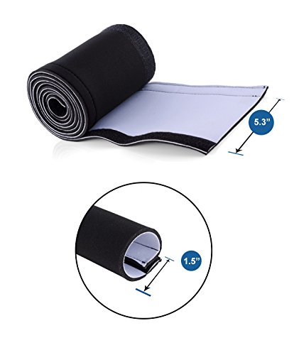 AGPTEK-114-Cable-Management-Sleeve-DIY-Adjustable-Neoprene-Cord-Hider-for-TV-Computer-Reversible-Black-and-White