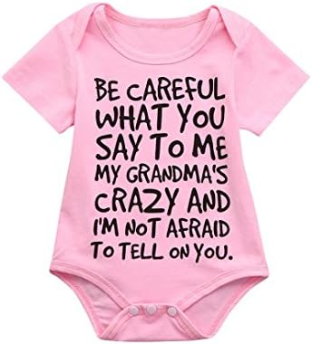 Fartido Romper Baby Girl Boy Letter Print Jumpsuit Outfits Sunsuit Clothes
