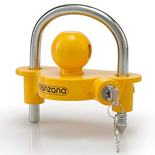 Monzana Anhängerschloss für gängige Anhängerkupplung einfache Montage