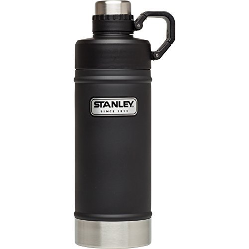 Stanley classic vacuum water bottle, matte black, 18 oz
