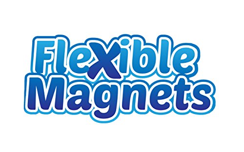 image for Pack of 24 Flexible Magnet Squares with Adhesive, 1/16