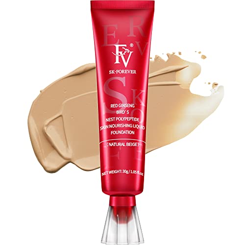 FV Waterproof Makeup Foundation Matte Finish Long Lasting Medium Coverage for Oily and Combination Skin Light Texture Makeup Foundation 30g Beige | Mattifying for Oily Skin, Minimizes Pores for a Flawless Complexion, Includes Oil Control, 30g