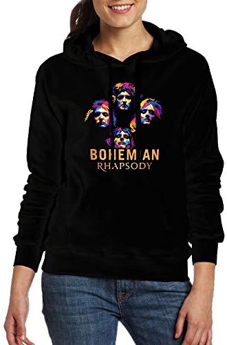Bohemian The Rhapsody Fashion Women's Novelty Hoodies Colour:Black Size: