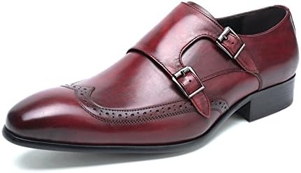 Felix Chu Men's Fashion Color Leather Shoes Men Double Breasted Shoes Men Weddings Dress Shoes Business Office Shoes