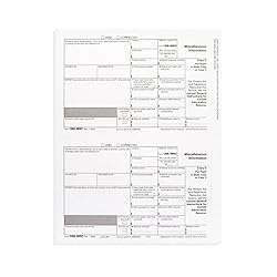 1099 MISC Forms 2022, 4 Part Tax Forms Kit, 25