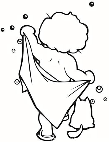 Scrox 1pcs Pegatinas Banarse Infantiles Stickers Pared Bano Papel Pintado Autoadhesivo Creativo Impermeable Diy Vidrio Vinilo Decorativo Amazon Es Hogar