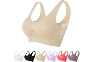 FIOPET 2024 New Breathable Cool Liftup Air Bra, Upgrade Full Support Sports Bra Large Size Lift Up Air Bra for Women