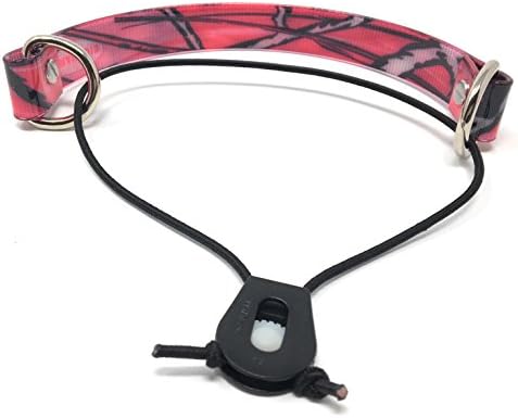 Sparky Pet CoECollar Replacement Strap - Bungee Dog Collar - Waterproof - Adjustable - Secure Nexus Wheel Lock - for Electronic Training & Invisible Fence Systems - 1" (Pink Camo)