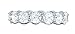 Heartbeat Sterling Silver Simulated Diamond 5mm Round Eternity Band Ring (8)