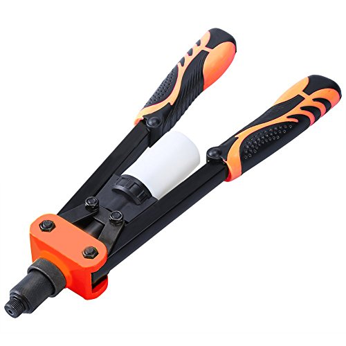 Heavy Duty Rivet Gun-Pop Rivet Gun 13-inch Hand Riveter Riveting Tool for 1/4" 1/8" 3/16" 3/32" 5/32" Rivets Kit