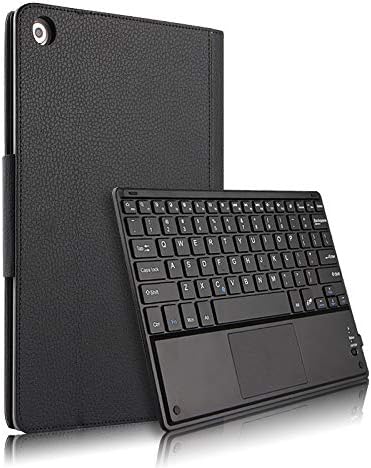 AICEDA Tablet Case Compatible with Huawei MediaPad M5 Pro 10.8 Inch,Anti-Scratch Shockproof Fashion Tablet Bluetooth Keyboard Case Wireless USA Keyboard-Black