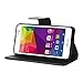 Miady BLU Advance 5.0 case, PU Leather Wallet Case ONLY for BLU Advance 5.0 Phone - Black
