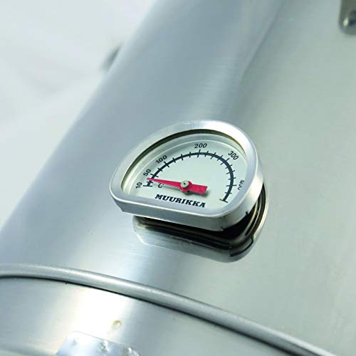 MUURIKKA Räucherofen PRO 1100W Regelbarer Elektro-Smoker kompakt aus Edelstahl, für Fisch & Fleisch – Bild 3