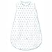 Amazing Baby Cotton Muslin Sleeping Sack, For Baby Boy or Girl, Wearable Blanket with 2-way Zipper, Dots, Blue, Small (0-6 Month)