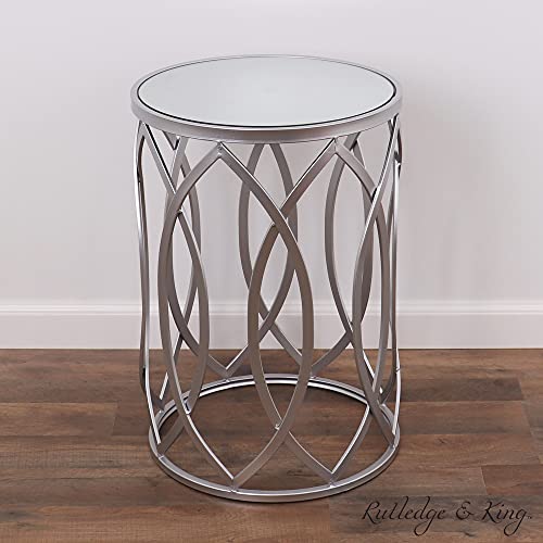Silver Side Table Nesting Tables Silver Nightstand Modern Side