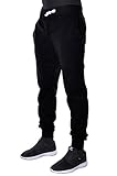 Hat and Beyond Mens Fleece Jogger Pants Elastic Active Basic Urban Harem Slim Fit
