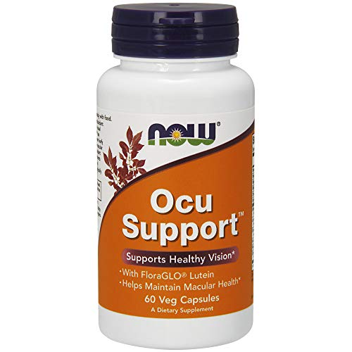 NOW Supplements, Ocu Support with FloraGLO Lutein, plus Vitamins A, C and E, 60 Capsules