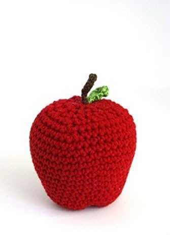 Handmade Crocheted Teacher's Apple