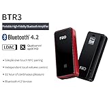 FiiO BTR3 HiFi Bluetooth Receiver&USB DAC | aptX/aptX HD/aptX LL/LDAC/AAC/HWA Support, for Home TV,Speaker,Car Stereo, NFC Pairing, Type C Port and 3.5mm Out, AK4376A 192K/24B DAC chip