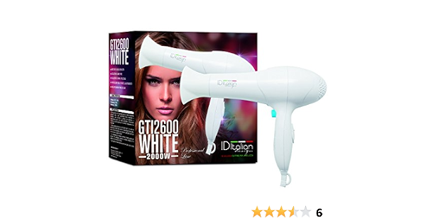 Secador Gti 2600, Color Blanco Italian Design : Amazon.es: Belleza