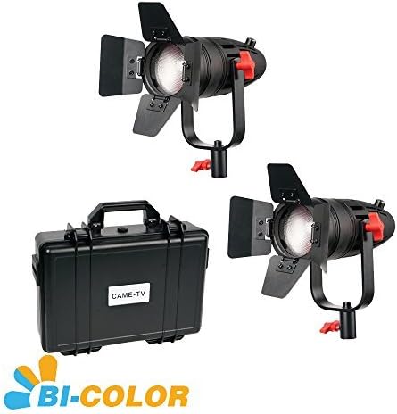 3 Pcs CAME-TV Boltzen 30w Fresnel Fanless Focusable LED Bi-Color Kit