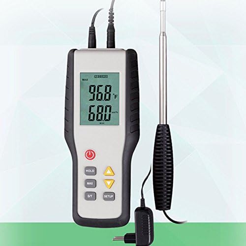 RockFire Digital Anemometer / Thermometer for Air Velocity, Air Flow, Temperature, 3 in 1