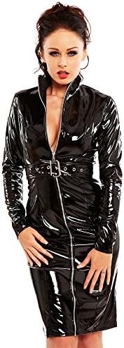 Honour PVC Dominator Dress in Black