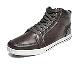 Dream Pairs Men's 160309-M Dark Brown High Top Oxfords Shoes Sneakers - 10.5 M US