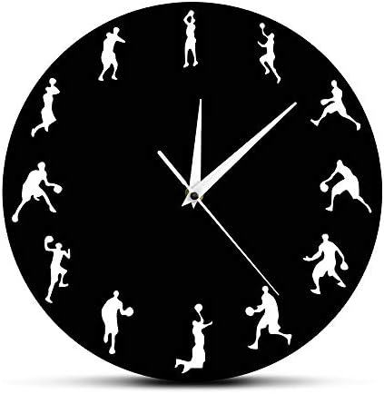 Mzdpp Baloncesto Juego De Deporte Reloj De Pared Jugadores De ...
