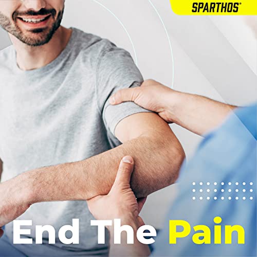 Sparthos Elbow Compression Sleeves (Pair) Tendonitis Golfer's Tennis