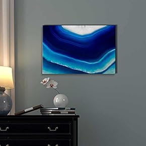 Canvas Wall Art - Abstract Agate Slice Pattern - Giclee Print Gallery Wrap Modern Home Art Ready to Hang - 12" x 18"