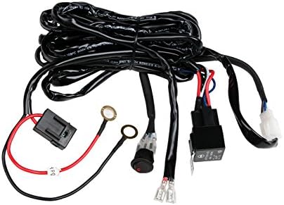 SLDX Off Road Led Light Bar Wiring Harness 40 Amp Relay ON-OFF Power Switch 10ft Waterproof