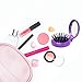 Louise Maelys 4pcs Round Folding Pocket Hair Brush Mini Hair Comb with Makeup Mirror for Travel Candy Color