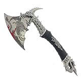 14.5" Fantasy Dragon Axe Wtih Wood Stand, Gift for