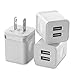 X-EDITION USB Wall Charger, 3-Pack 2.1Amp Dual Port USB Plug Power Charger Adapter Charging Block