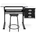 Best Choice Products Drawing Drafting Craft Art Table Folding Adjustable Desk w/Stool - Black/White