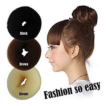 Blonde S Womens Girl S Hot Hair Bun Ring Donut Amazon In