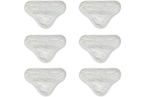 eoocvt 6pcs Microfibre Steam Mops Cleaning Pads Replacement Steam Mop Compatible for H2O X5 H20 Washable