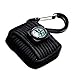 Paracord Survival Fishing Kit - Compass, Fire Starter Rod, Tinder, Eye Knife, Weights, Swivels, Fishing Hooks, Floats, Line, Tin Foil, Carabiner - for Camping and Emergencies (Black)