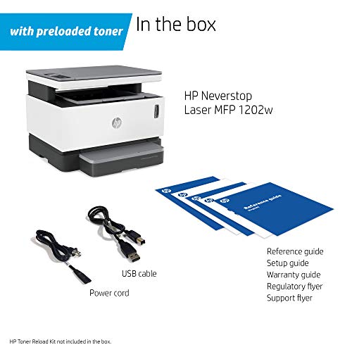Hp Neverstop Laser Mfp 12w Wireless Monochrome All In One Printer With Cartridge Free Toner Tank Comes With Up To 5 000 Pages Of Toner In The Box 5hg92a Pricepulse