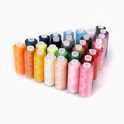30 Spools Sewing Quilting Threads 40S/2 Pack Assorted Colors