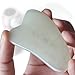 Beautyours Gua Sha Massage Tool Nature Quartz Jade Stone Guasha Scraping Board for SPA Acupuncture Therapy Trigger Point Treatment on Face Eye Neck Arm, Should - Pack of 3, Green