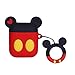 Airpods Case, Cute Cartoon Airpods Case, Cartoon Mouse Eye Charging Shockproof with Ring Buckle Holder Earphone Case Protective for Apple Airpods