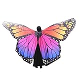 VESNIBA Party Prop Egypt Belly Wings Dancing Costume Butterfly Wings Dance Accessories No Sticks
