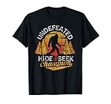 Bigfoot T-shirt Undefeated Hide & Seek Sasquatch Yeti Gift