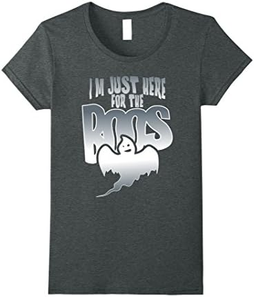Womens Here for the Boos T-Shirt. Halloween Party Costume Tee Medium Dark Heather
