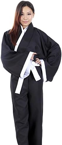 ICEMPs Bleach Cosplay Kuchiki Rukia Shinigami Black Female Kimono V3 Set