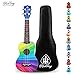 Honsing Kids Ukulele,Soprano Ukulele Beginner,Hawaii kids Guitar Uke Basswood 21 inches with Gig Bag- Rainbow Color matte finish