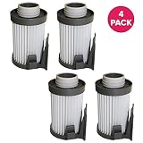 Crucial Vacuum Replacement Vacuum Filter Compatible with Eureka Part # 62396-2,62396,62731 & Models DCF10,DCF-10,DCF14,DCF-14,431A,426A,431AX,UK431A,437AXZ,437AZE,437AZ,431BX,431AXZE,431AXZ (4 Pack)